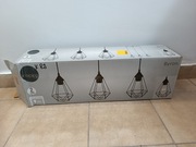 LAMPA WISZĄCA - CZARNA - 3XE27 - LOFT - JADALNIA - SALON - KUCHNIA