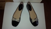 Balerinki czarne lakierowane Ideal Shoes r. 36