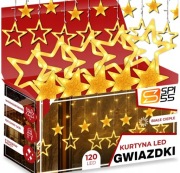Girlanda gwiazdki świąteczne 120 Led