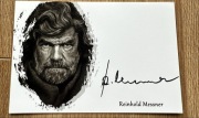 Reinhold Messner- oryginalny autograf 10x15 cm