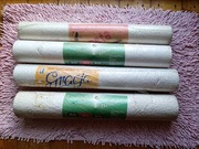 Tapeta PRL stara odcienie białego