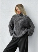 Shein sweter szary oversize L