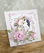 Kartka okolicznościowa z okazji ślubu. Handmade.