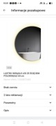 Lustro led półokrągłe 60 cm