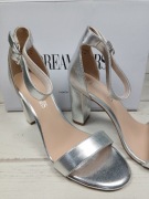 Srebrne sandały na słupku Dream Pairs rozmiar 39 eleganckie wesele impreza