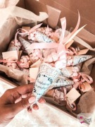 Rożki bezowe, lizaki , podziekowania dla Gosci,  