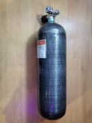 Ultralekka butla z włókna węglowego 300 bar 6,8l z zaworem max 300 bar