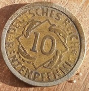 10 Rentenpfennig 1924 A