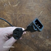 Kabel przedłużka męski- żeński typ Świnka 65 cm z mocowaniem przedłużacz 