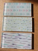 Mozaika szklana prostokąty 4,5x9,8cm nadruk na szkle PASTELE