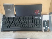 Klawiatura bezprzewodowa + mysz + podkładka HETOETF H8 QWERTY