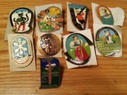 Wpinka Przypinka 9 szt PRL lata 70-te i 80-te NIEUŻYWANE ! Zest.8 PKP PTTK 