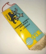 Proporczyk OSIR Legnica Herb Ośrodek Sportu i Rekreacji Orzeł bez Koro