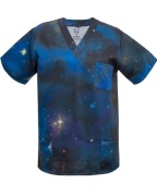 Bluza medyczna męska we wzory wzorzysta KOSMOS scrubs męski rozmiar XL