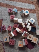 Pieczątka zabawka stempel pieczątki 31 szt drewniane