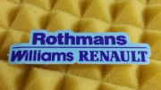 WILLIAMS RENAULT ROTHMANS NAKLEJKA STICKER