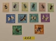 Fi.1132-Fi.1143 Seria znaczków: Owady chronione (1961)