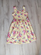 Żółta sukienka dziewczęca nutmeg 158/164