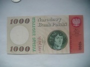 POLSKA BANKNOT PRL 1000 zł 1965 rok seria M
