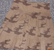 Rozkloszowana spódnica moro, L