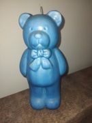 Duża ozdobna świeca niedźwiadek