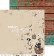 Arkusz papieru SEA STORIES 05 30,5x30,5 Craft O'Clock.