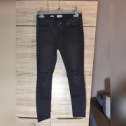 Czarne jeansy Topman