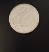 Kanada. 5 dolarów. Olimpiada Montreal 1976. Srebro 