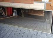 Lustro brązowe, hartowane, do drzwi przesuwnych 243cmx75cm z ramą.