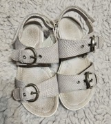 Sandały szare skóra węża roz 31