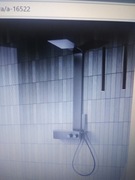 zestaw prysznicowy bernstein panel NT038 czarny mat