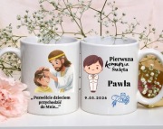 Kubek komunijny z dowolnym imieniem i data 