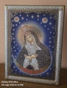 Piękna Ikona prawosławna Grecka Matka Boska Ostrobramska. DUŻA.