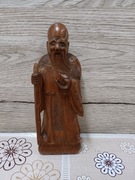 Figurka drewniana chiński mnich 