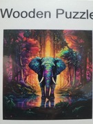 Puzzle drewniane w kształcie zwierząt dedykowane dla dorosłych A3