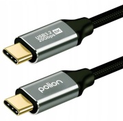 Przewód USB-C na USB-C | 3.2 gen.2 20Gbps 8K 20V/5A 100W  1M oplot POLION