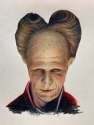 Dracula, rysunek kredkami, A4, oryginał