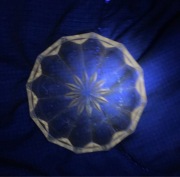 talerzyk szklany szklo nie-uranowe, vintage, bardzo stare