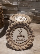 4 podkładki pod kubek, na dzień kobiet, prezent dla mamy, na stół, 