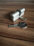 Wkładka z zębatką GERDA PRO SYSTEM X 30/35 nikiel satyna -3 klucze