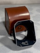 Metalowa Osłona Przeciwsłoneczna 49mm Vintage Z Etui Skórzanym