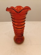 Rarytas dla kolekcjonerów - Wazon Czerwony - Huta "Prądniczanka". Lata'70