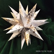 Gwiazda morawska, ozdoba świąteczna 25 cm, oryginalna zawieszka na prezent