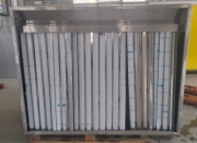 Okap trapezowy gastronomiczny 150x40x122