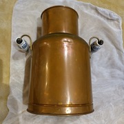 Miedziany stojak na parasole, laski. Zabytkowy baniak