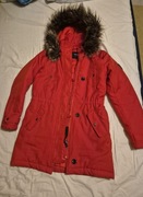 ONLY Parka taliowana czerwony
