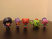 Figurki Brawl Stars Zadymiarze 5: Spike (rzadka), Bibi, Rosa, Nita, Shelly