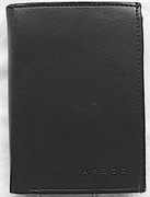 Portfel męski Duży pionowy z zapinką w środku CZARNY Skóra ekologiczna