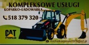 Usługi koparko-ładowarką CAT 432E 
