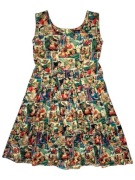 Dolly & Dotty Amanda Vintage Comic 50's Swing Dress Multi